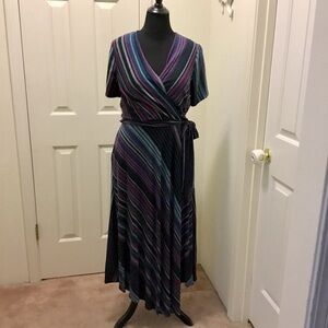 Lane Bryant Faux Wrap Maxi Dress